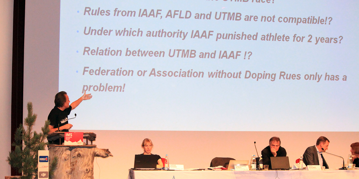 Dr Nenad Dikic, President, UIAA Anti Doping Commission. ©The UIAA 